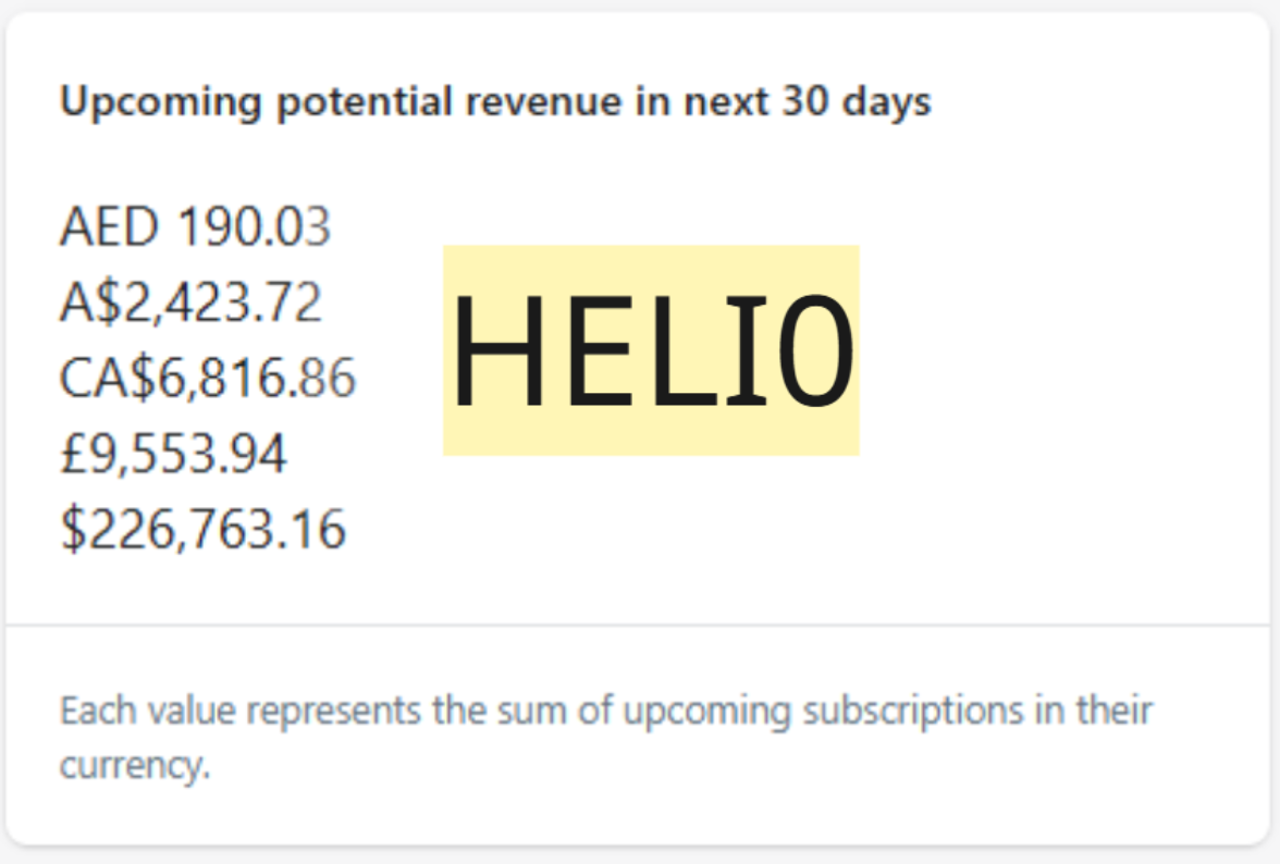 MRR — $226K upcoming revenue